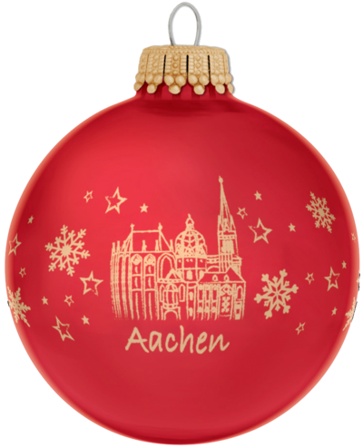 Aachen Weihnachtskugel 8 cm ChristmasLine