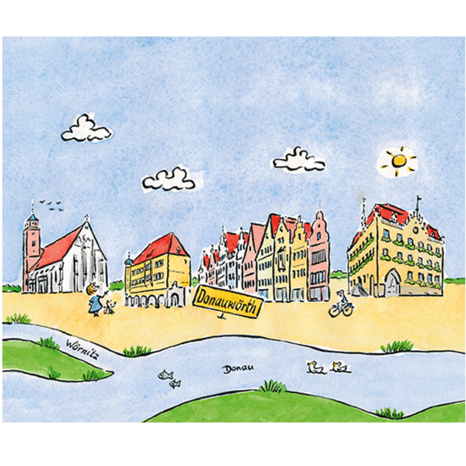Donauwörth Design Illustration