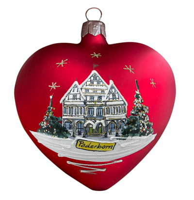 Weihnachtskugel Herzform