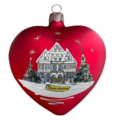 Weihnachtskugel Herzform