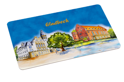 Gladbeck Frühstücksbrett Aquarell