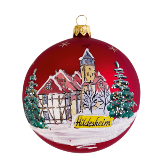 Weihnachtskugel Illustration rot