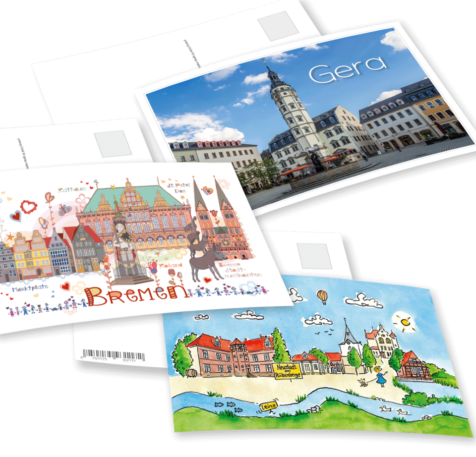 Postkarten SweetDreams TouristLine Illustration