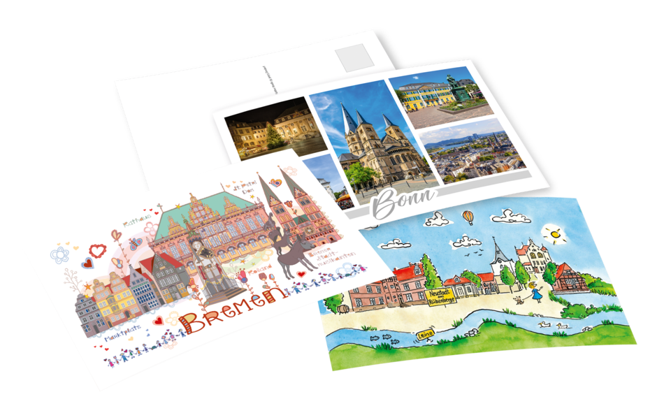 Postkarten SweetDreams TouristLine Illustration