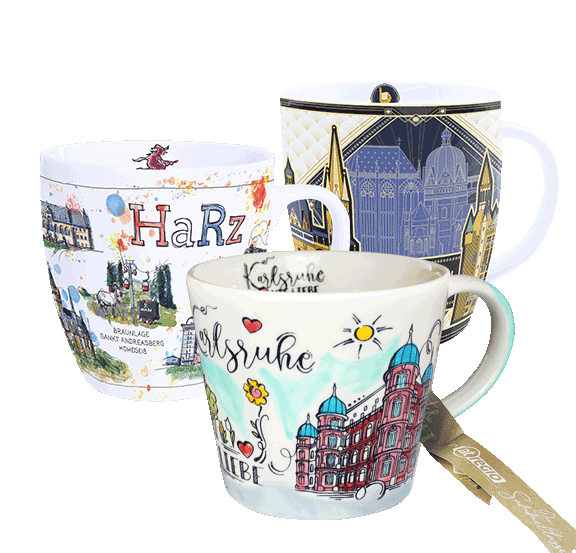 atregio Tasse - Geschenkartikel mit Stadt Motiv
